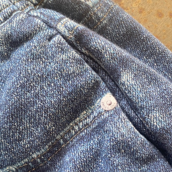 rag & bone Miramar Imitation Denim Print French Terry Shorts w/Side Pockets. Lrg - Picture 4 of 10